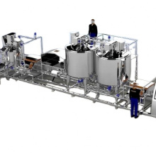 Complete yogurt processing line